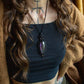 Amethyst & Labradorite macrame necklace