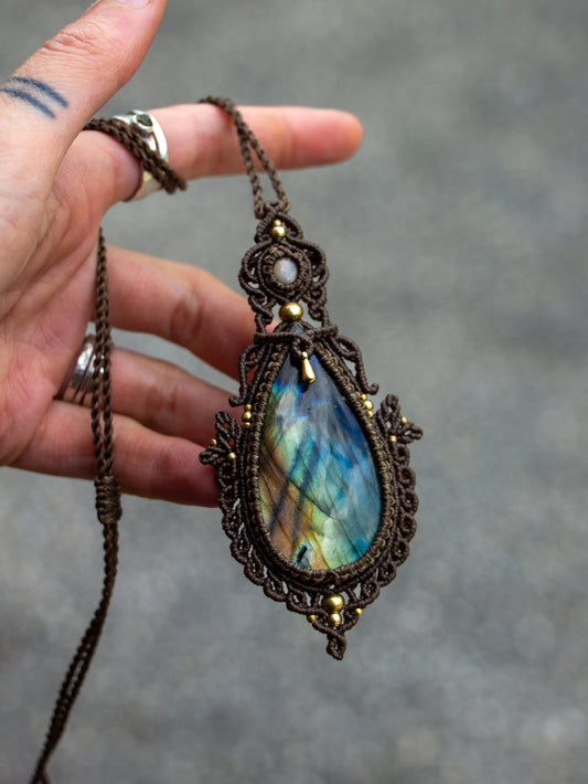 Labradorite & Moonstone necklace
