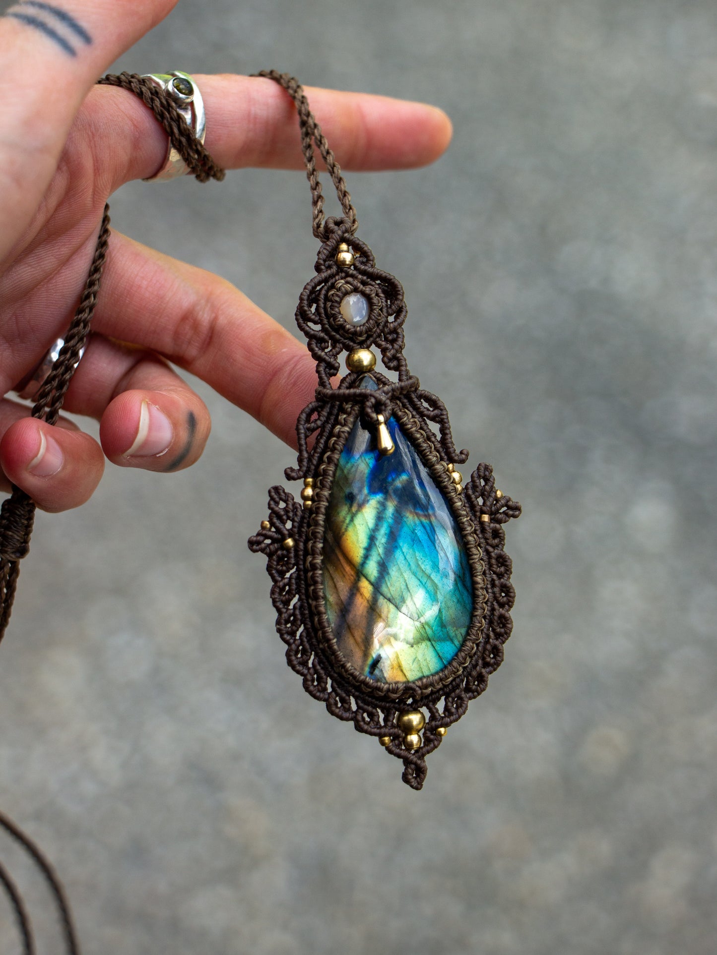 Labradorite & Moonstone necklace