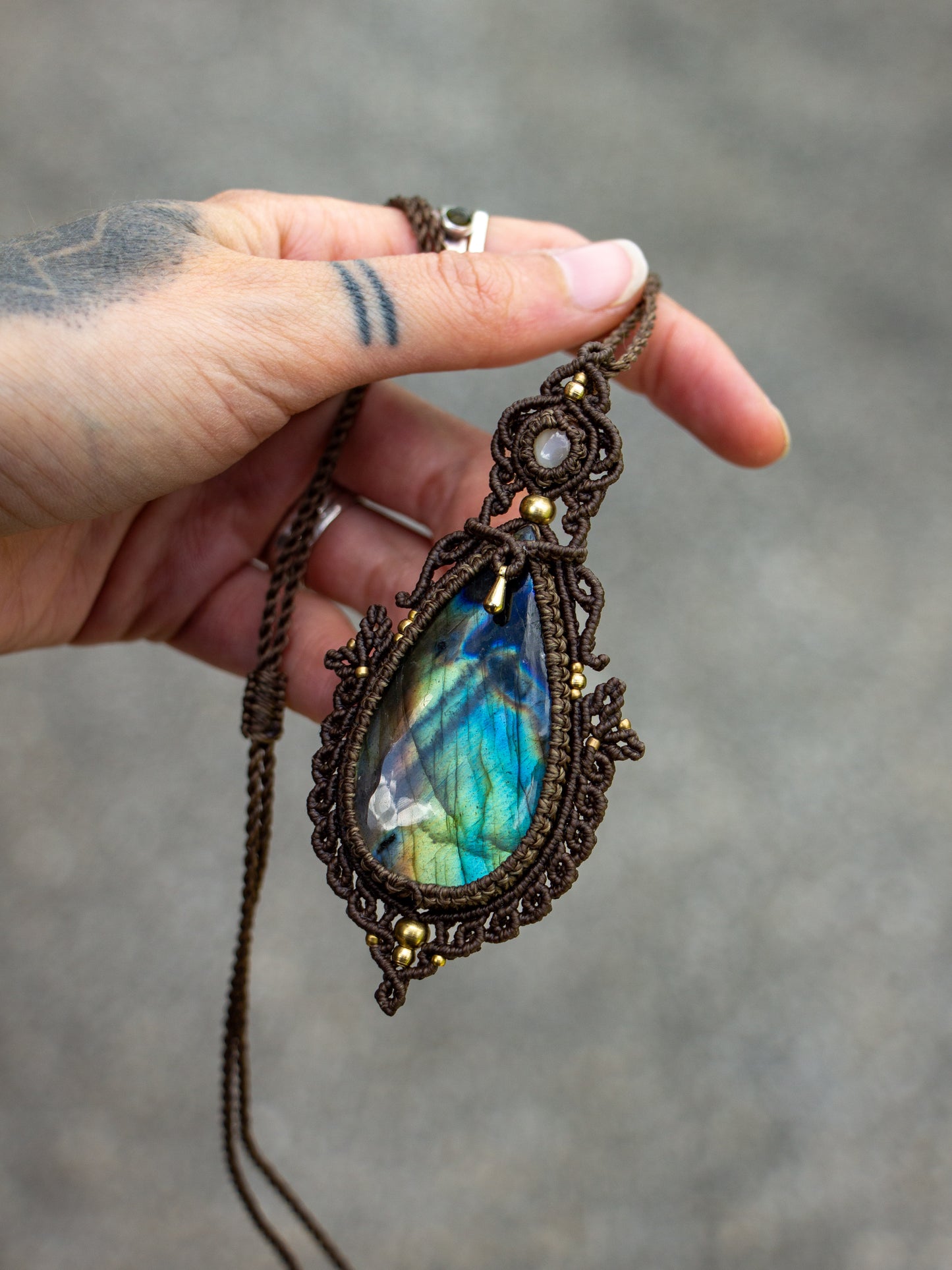 Labradorite & Moonstone necklace