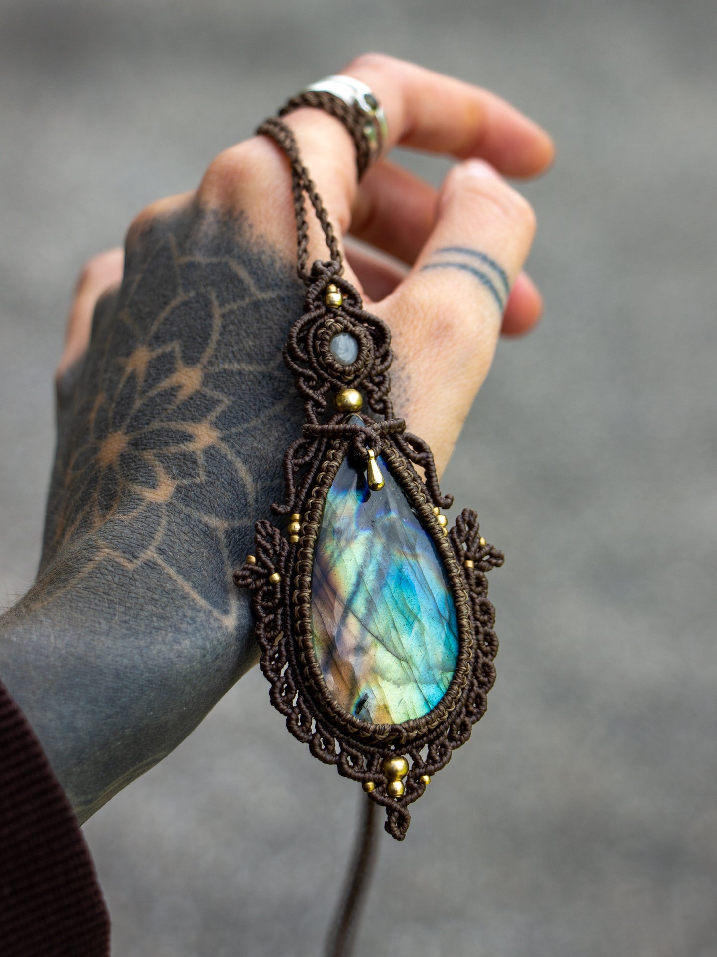 Labradorite & Moonstone necklace