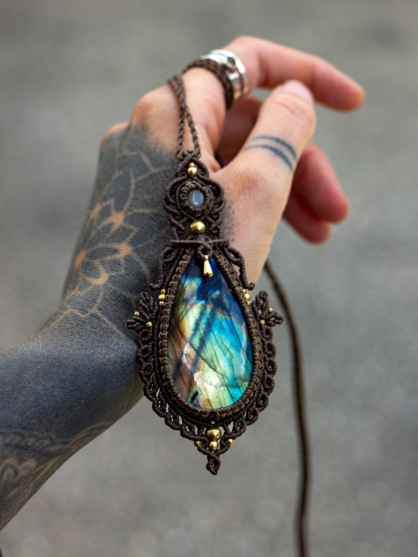 Labradorite & Moonstone necklace