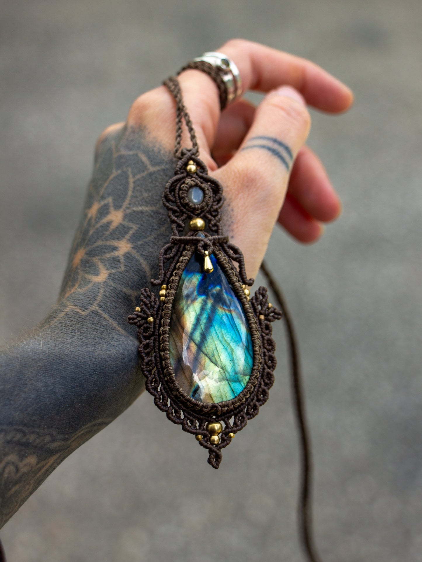 Labradorite & Moonstone necklace