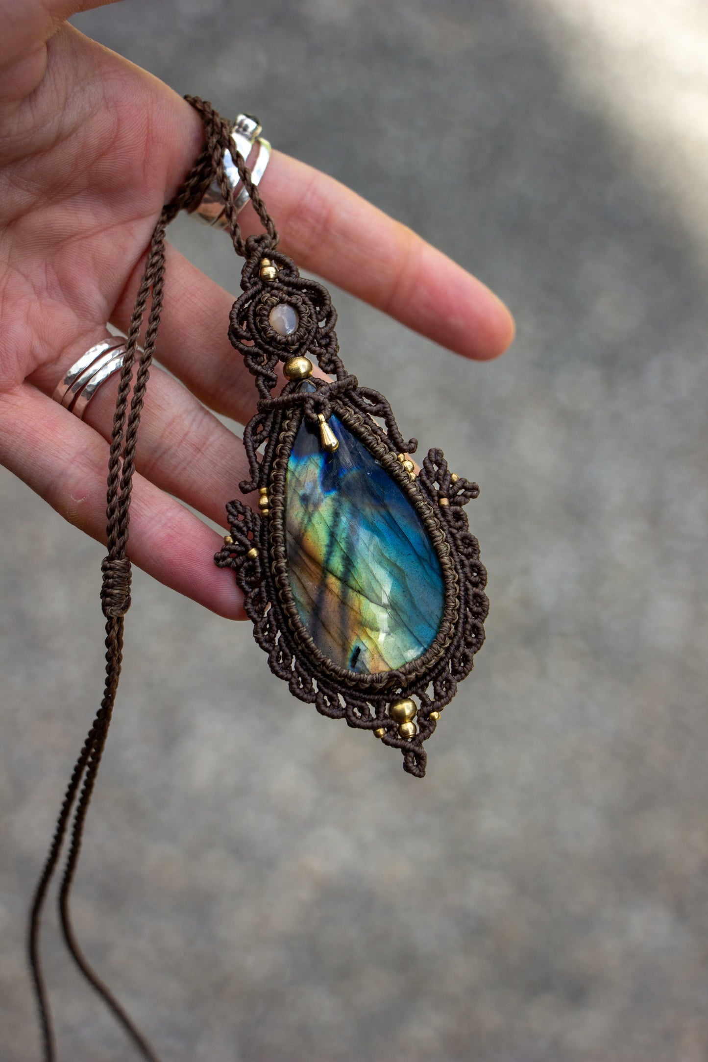 Labradorite & Moonstone necklace