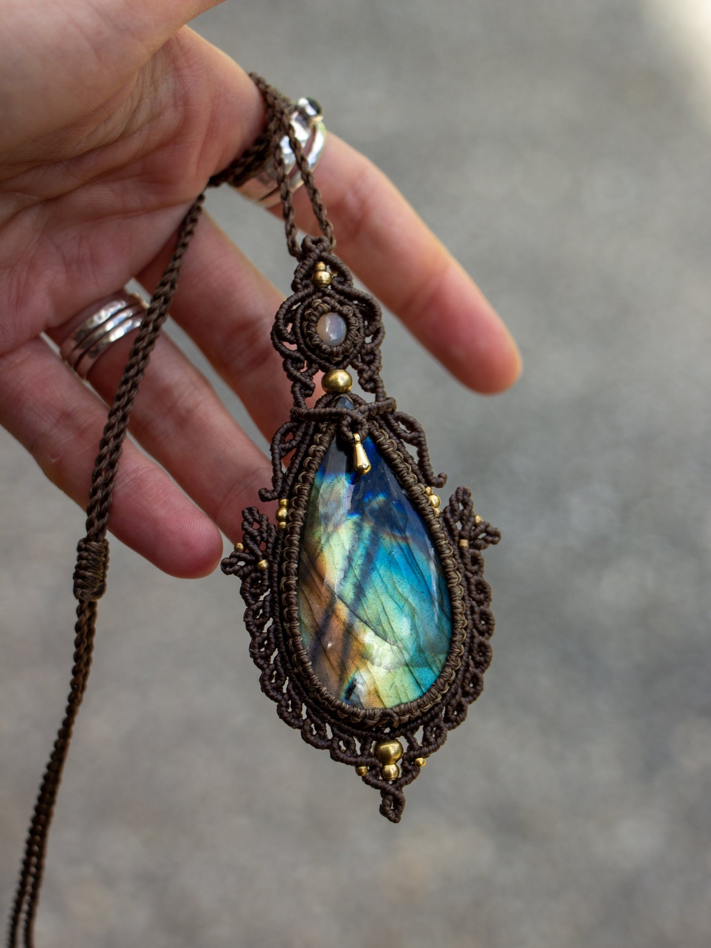 Labradorite & Moonstone necklace