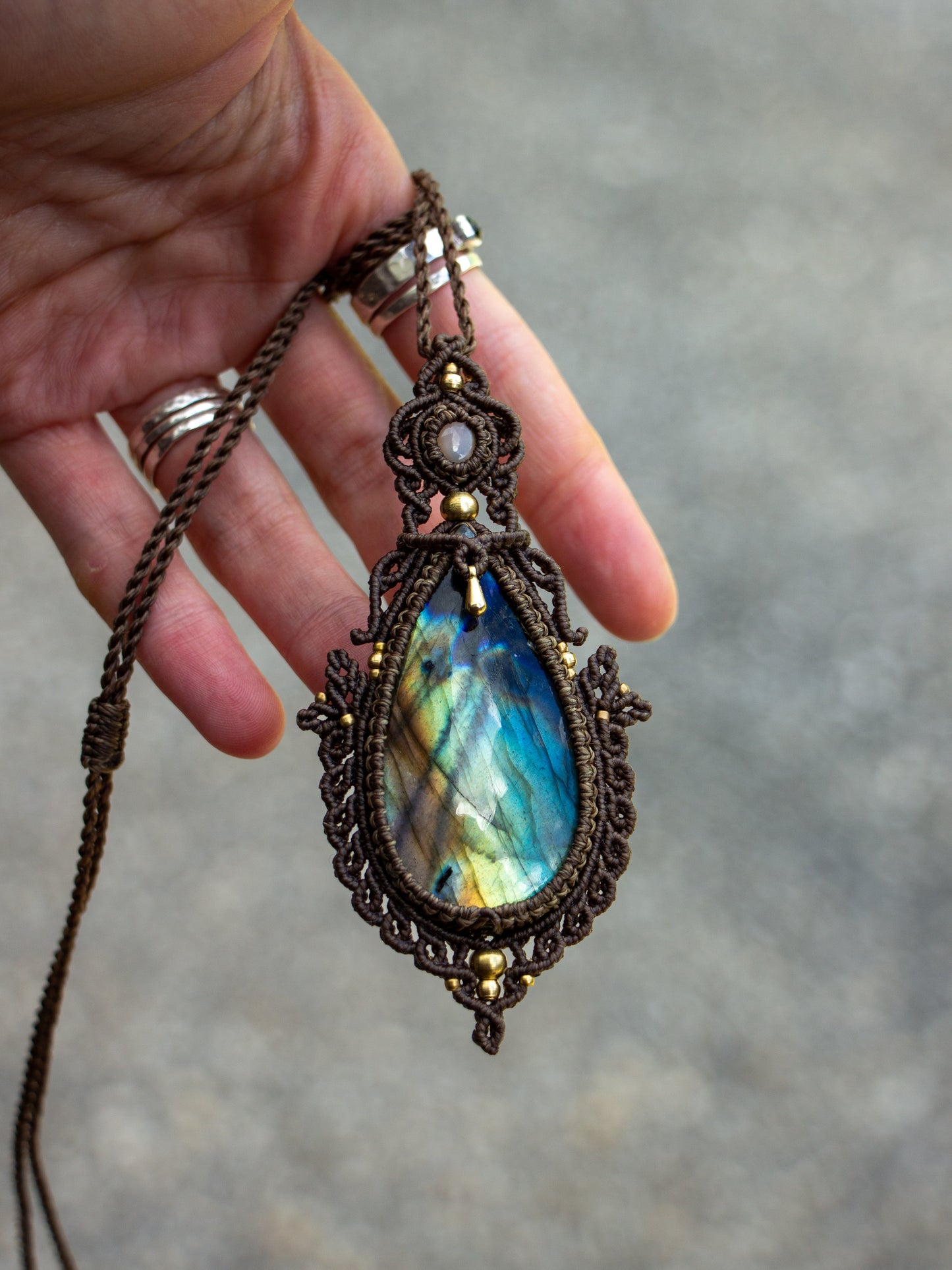 Labradorite & Moonstone necklace