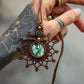Labradorite & Malachite necklace