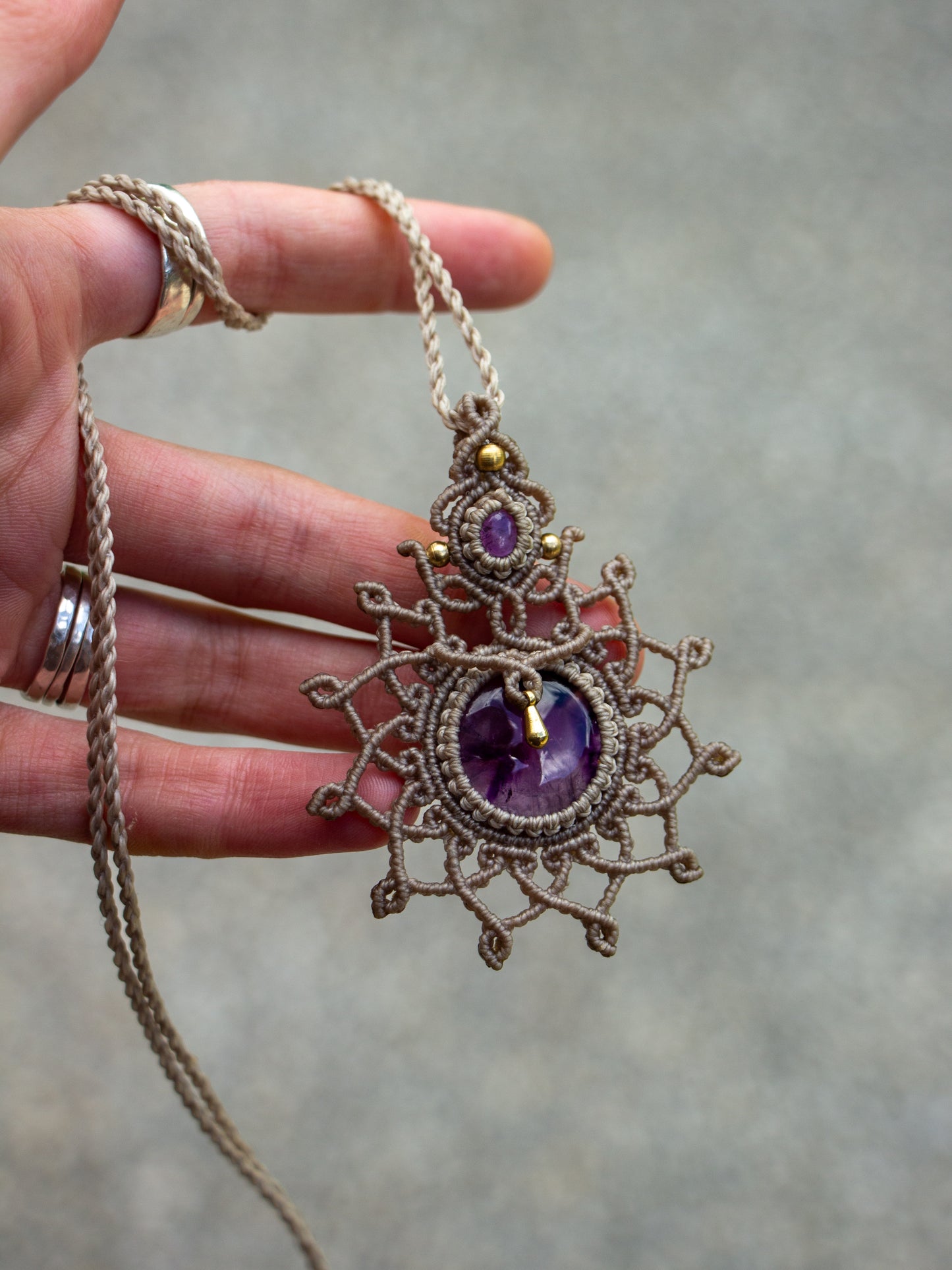 Amethyst necklace