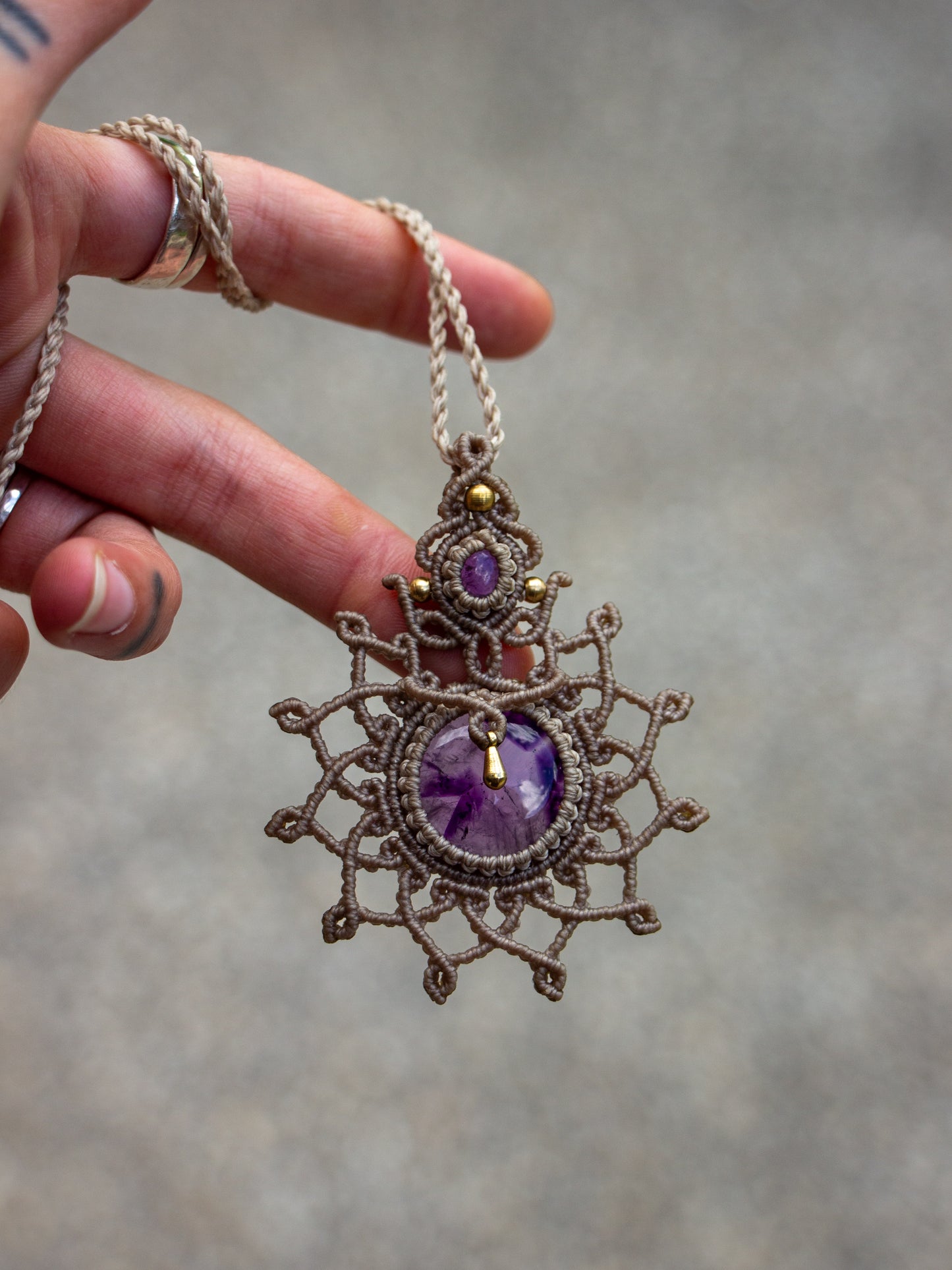 Amethyst necklace