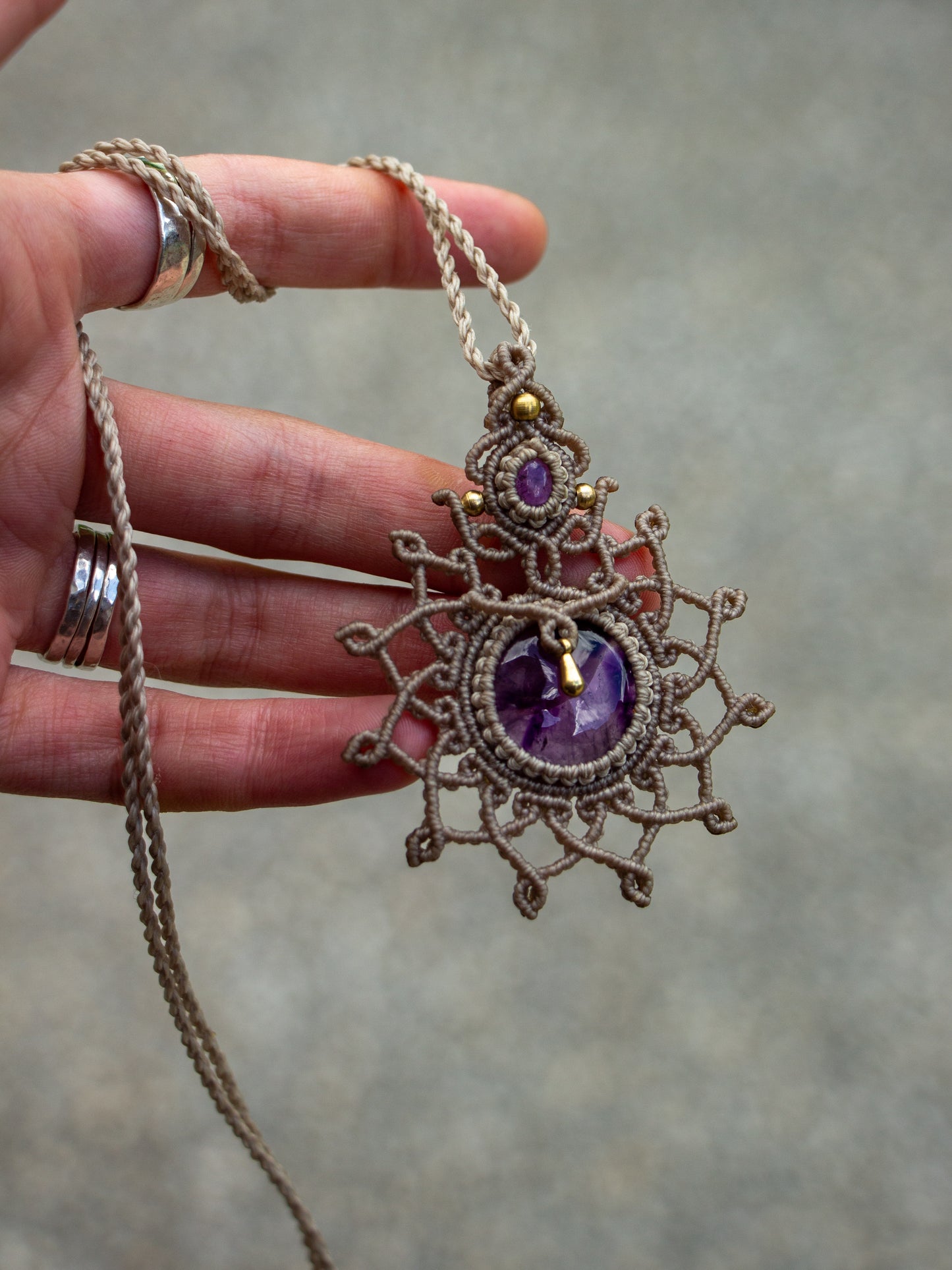 Amethyst necklace