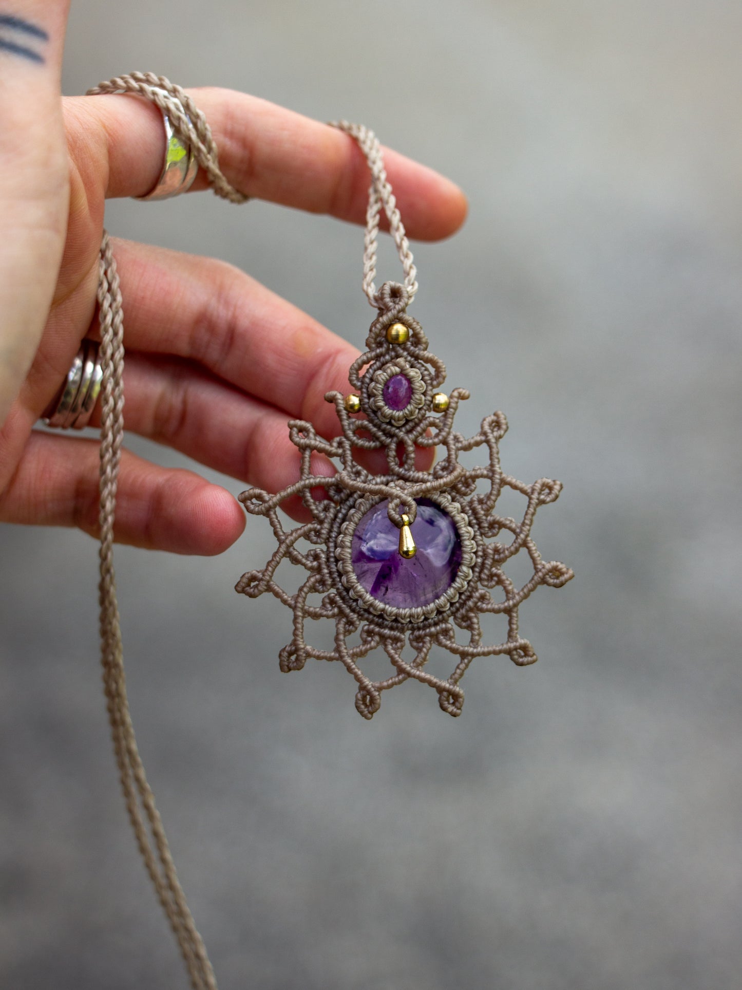 Amethyst necklace