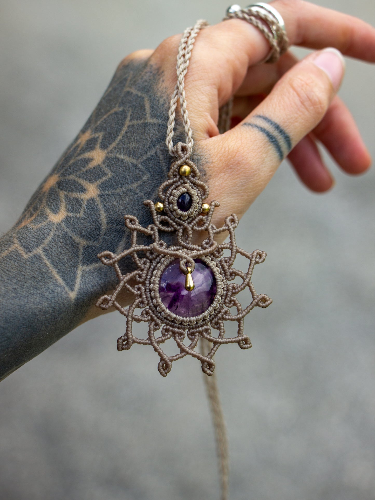Amethyst necklace