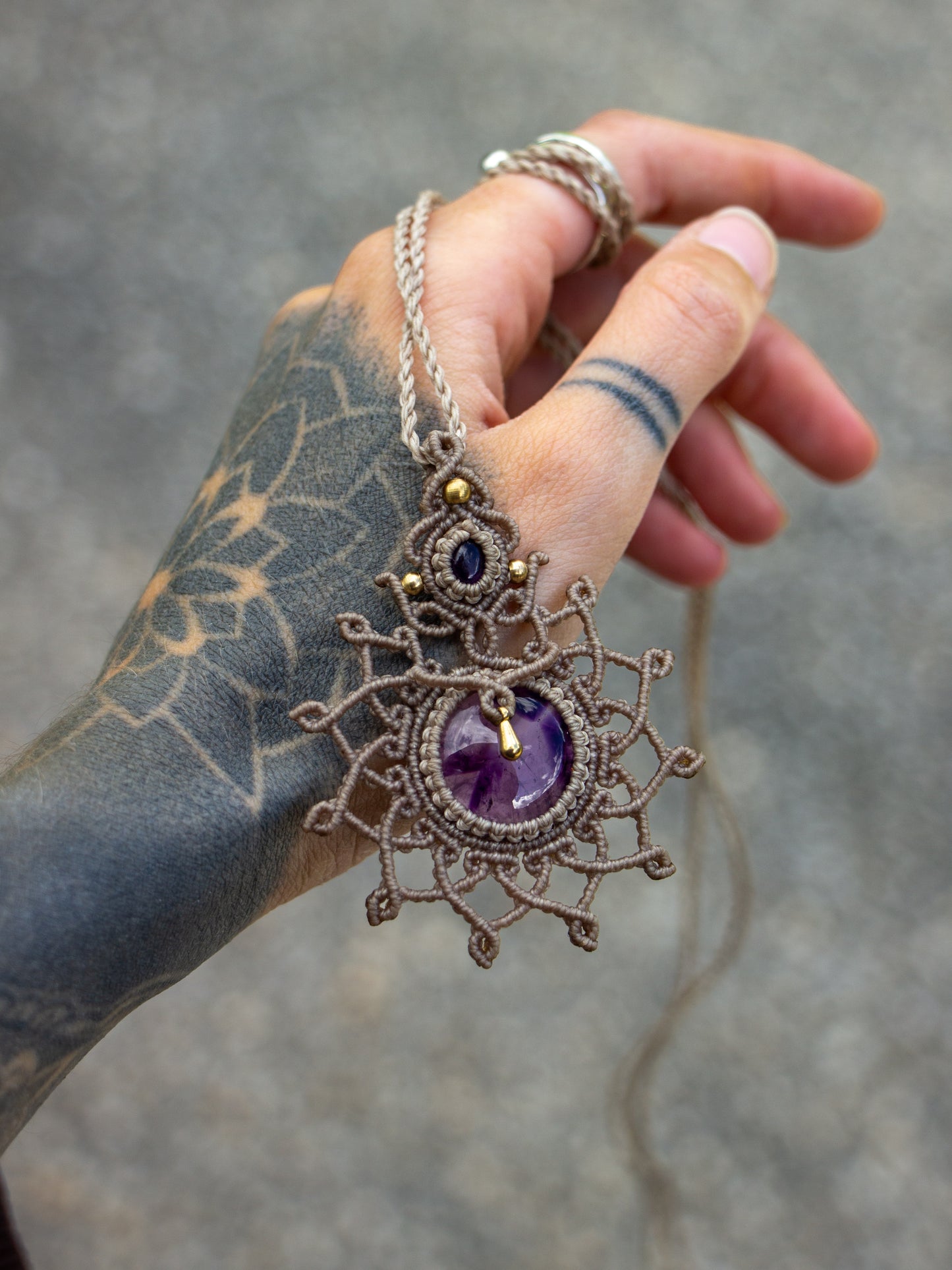 Amethyst necklace