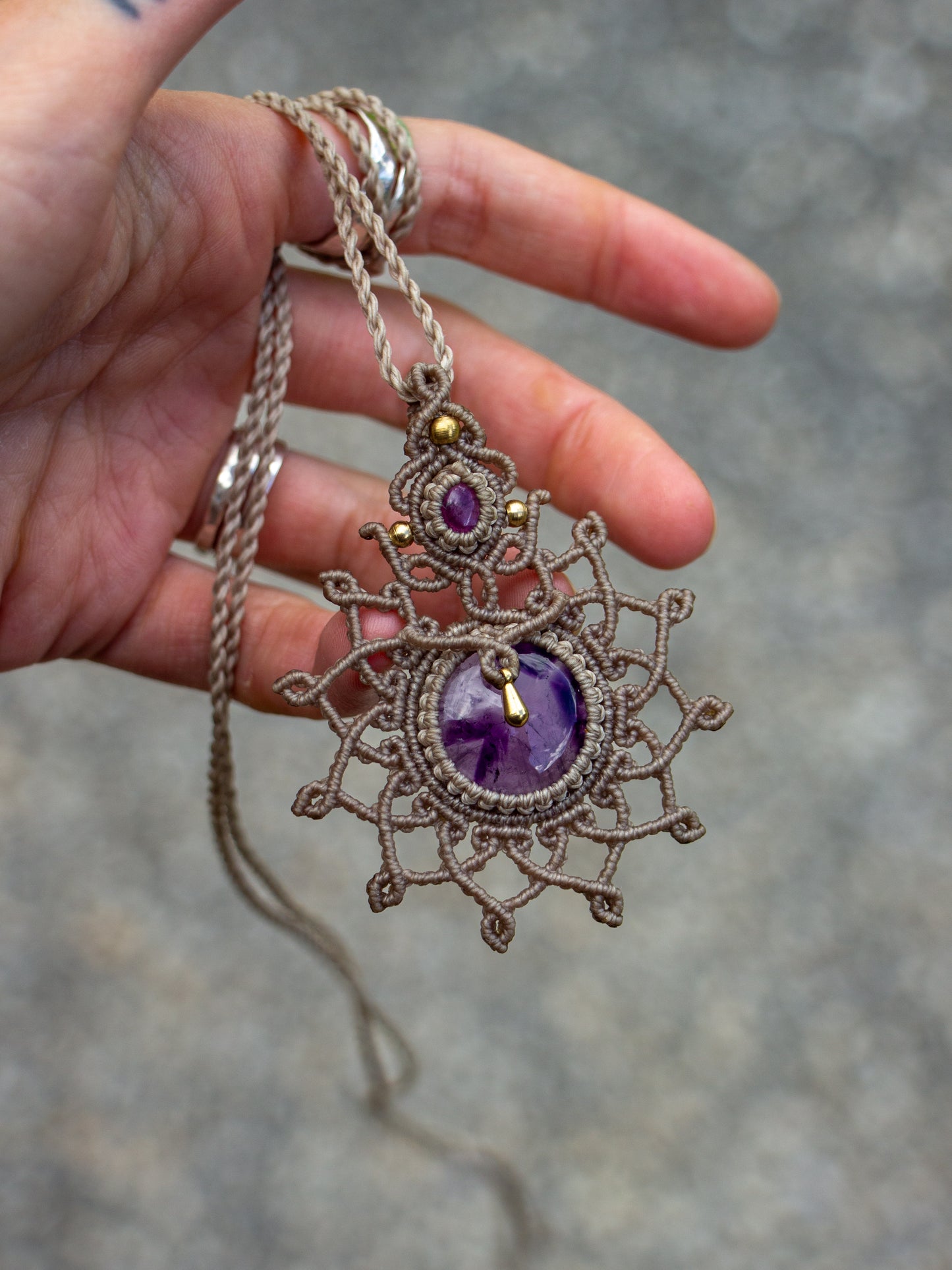 Amethyst necklace