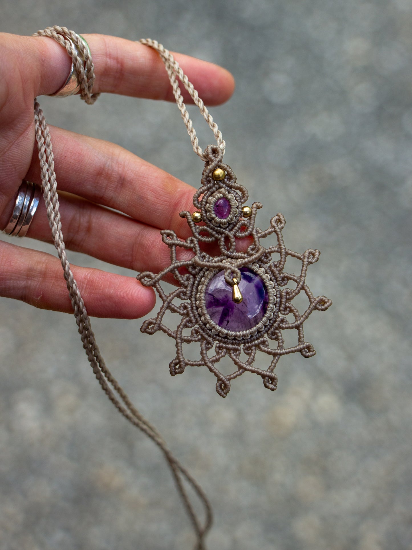 Amethyst necklace