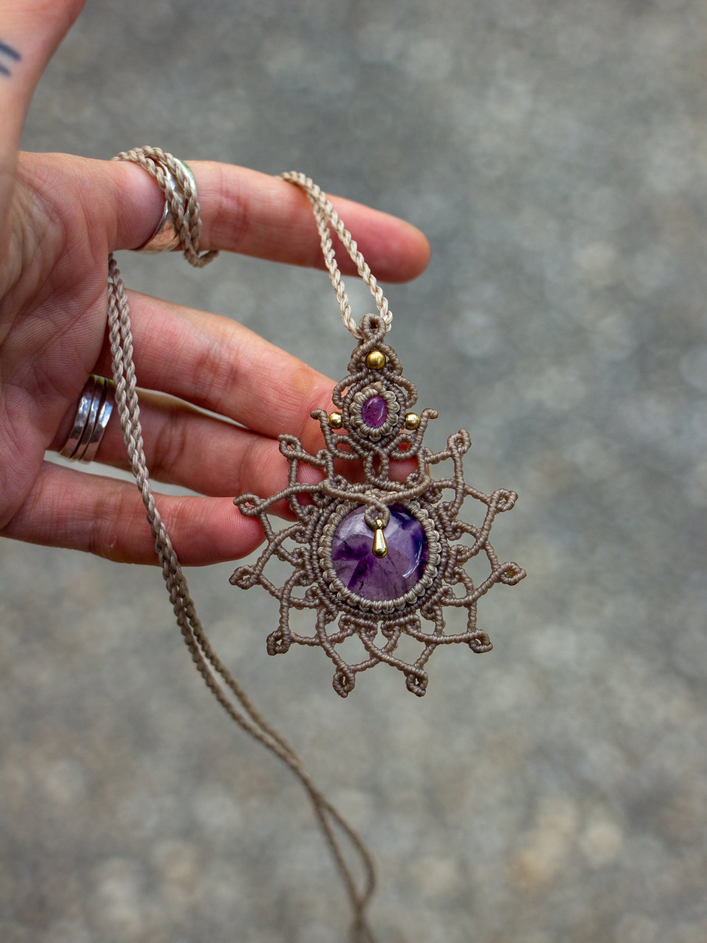 Amethyst necklace