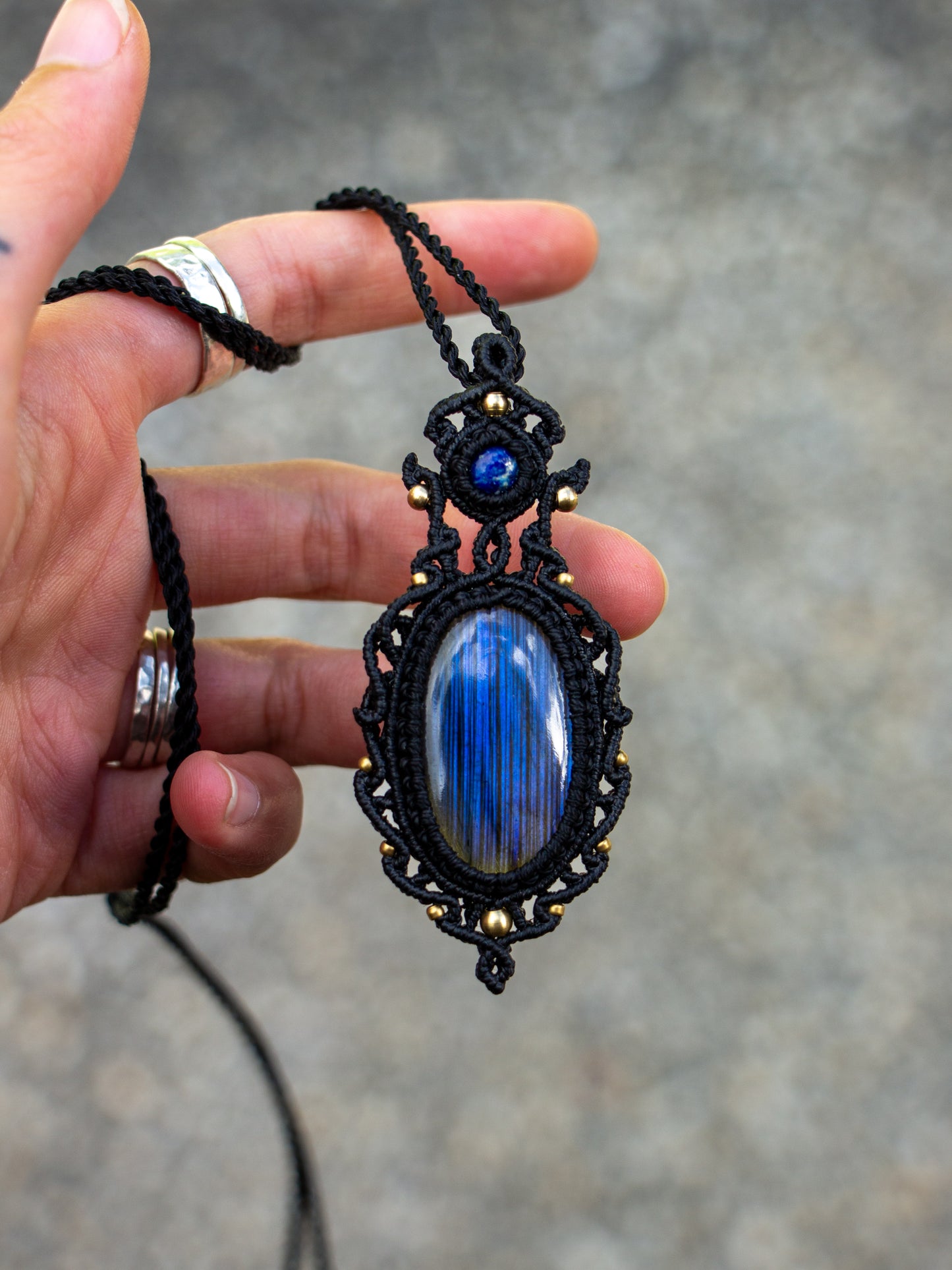 Labradorite & Lapis Lazuli necklace