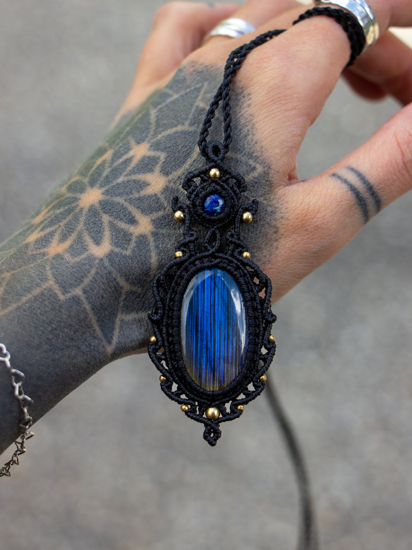 Labradorite & Lapis Lazuli necklace