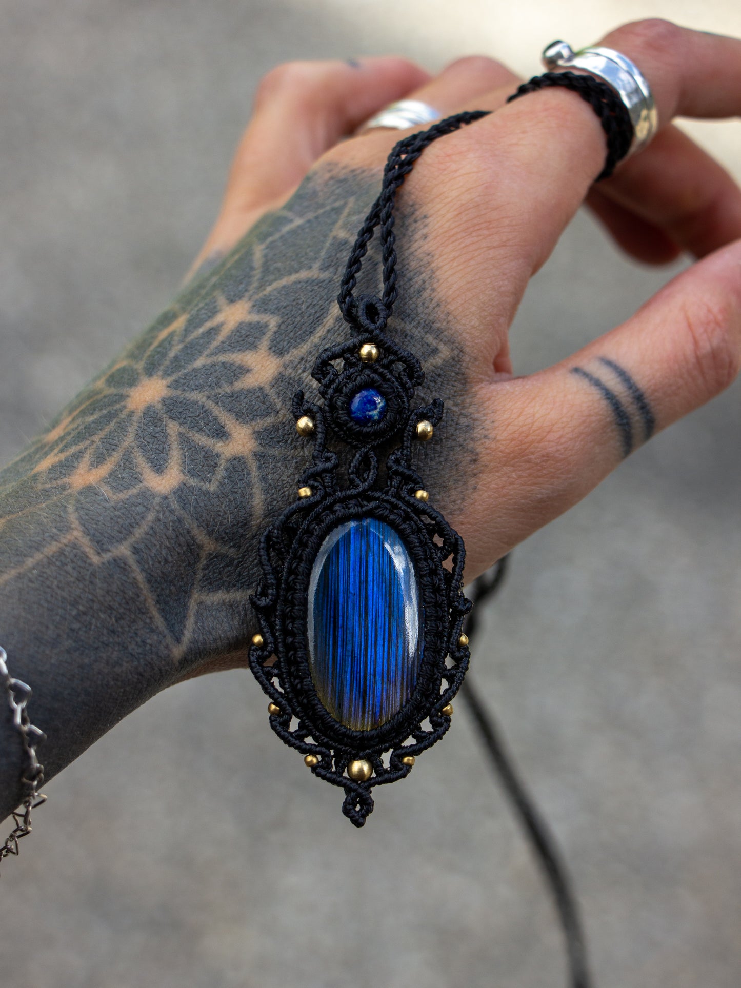 Labradorite & Lapis Lazuli necklace