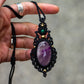 Amethyst & Malachite necklace