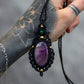 Amethyst & Malachite necklace