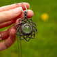 Green Fluorite macrame necklace