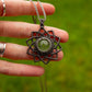 Green Fluorite macrame necklace