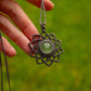 Green Fluorite macrame necklace