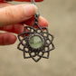 Green Fluorite macrame necklace