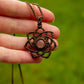 Rose Quartz macrame necklace