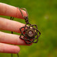 Rose Quartz macrame necklace