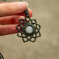Grey Moonstone macrame necklace