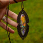 Labradorite macrame necklace