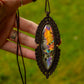 Labradorite macrame necklace