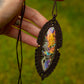 Labradorite macrame necklace