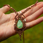 Chrysoprase macrame necklace