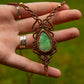 Chrysoprase macrame necklace