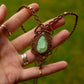 Chrysoprase macrame necklace