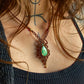 Chrysoprase macrame necklace