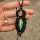 Quartz & Labradorite macrame necklace