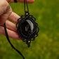 Black Onyx macrame necklace