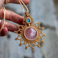 Blue Cat's Eye & Rose Quartz necklace