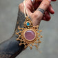 Blue Cat's Eye & Rose Quartz necklace