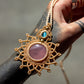 Blue Cat's Eye & Rose Quartz necklace