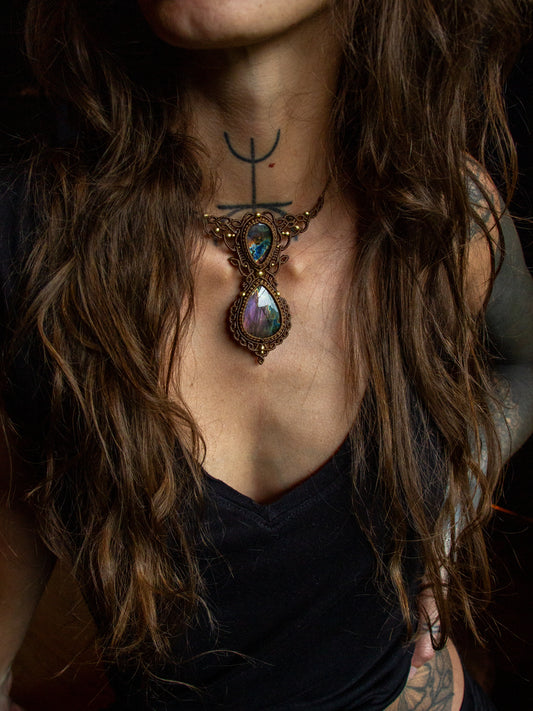 Labradorite necklace