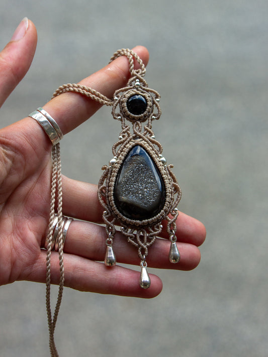 double Onyx necklace