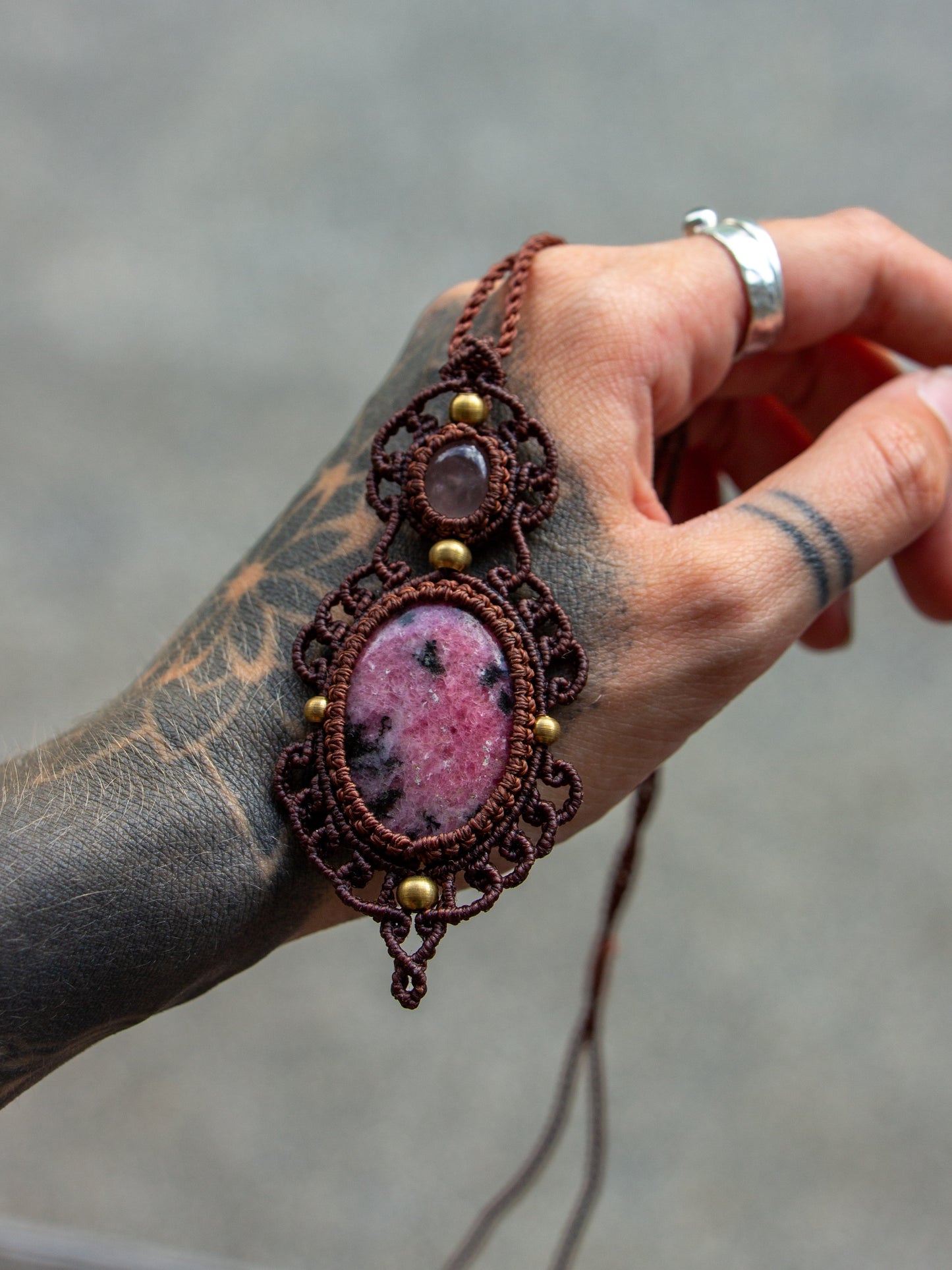 Rhodonite & Rose Quartz necklace