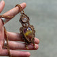 Rainbow Fluorite & Rose Quartz necklace