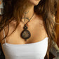 Sunstone & Stick Agate macrame necklace