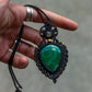 Malachite & Moss Agate necklace